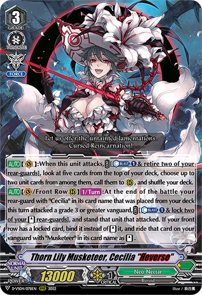 Thorn Lily Musketeer, Cecilia "Reverse" (D-VS04/078EN) [V Clan Collection Vol.4] | Pegasus Games WI