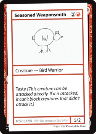 Seasoned Weaponsmith (2021 Edition) [Mystery Booster Playtest Cards] | Pegasus Games WI