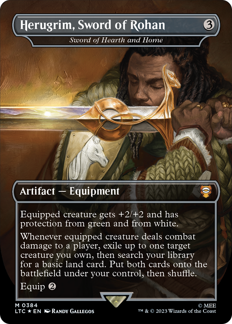 Herugrim, Sword of Rohan - Sword of Hearth and Home (Surge Foil Realms and Relics) [The Lord of the Rings: Tales of Middle-Earth Commander] | Pegasus Games WI