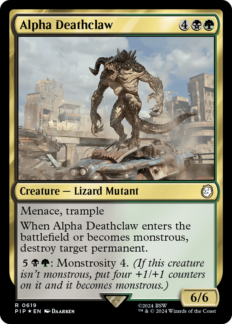 Alpha Deathclaw (Surge Foil) [Fallout] | Pegasus Games WI