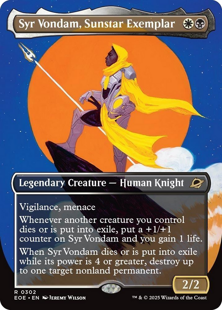 Syr Vondam, Sunstar Exemplar (Borderless) [Edge of Eternities] | Pegasus Games WI