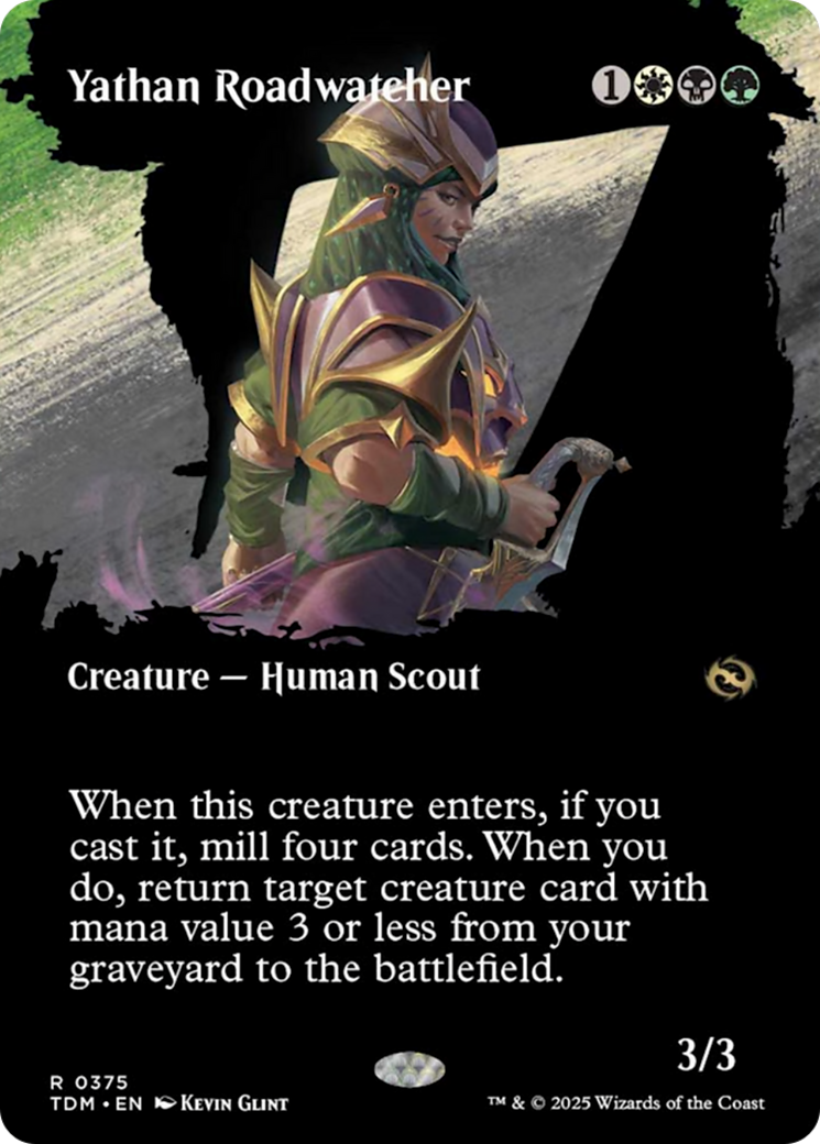 Yathan Roadwatcher (Borderless) [Tarkir: Dragonstorm] | Pegasus Games WI