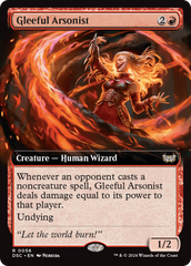 Gleeful Arsonist (Extended Art) [Duskmourn: House of Horror Commander] | Pegasus Games WI