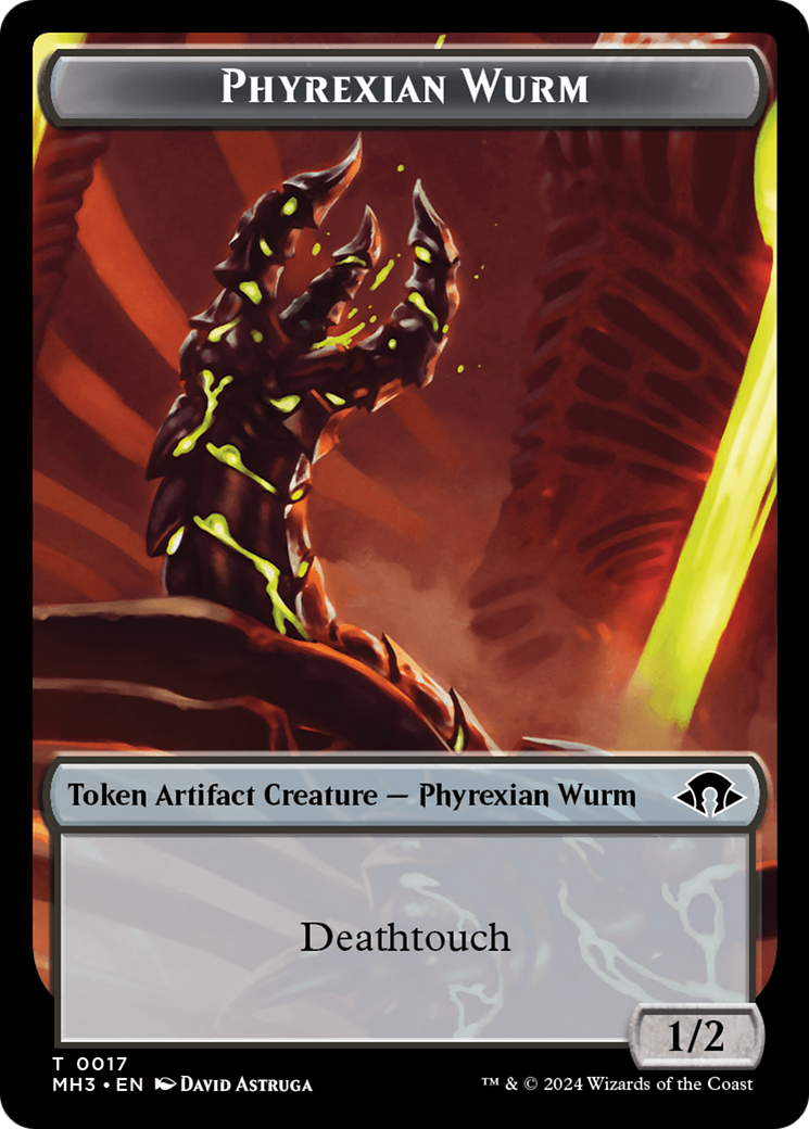 Phyrexian Wurm Token (0017) [Modern Horizons 3 Tokens] | Pegasus Games WI