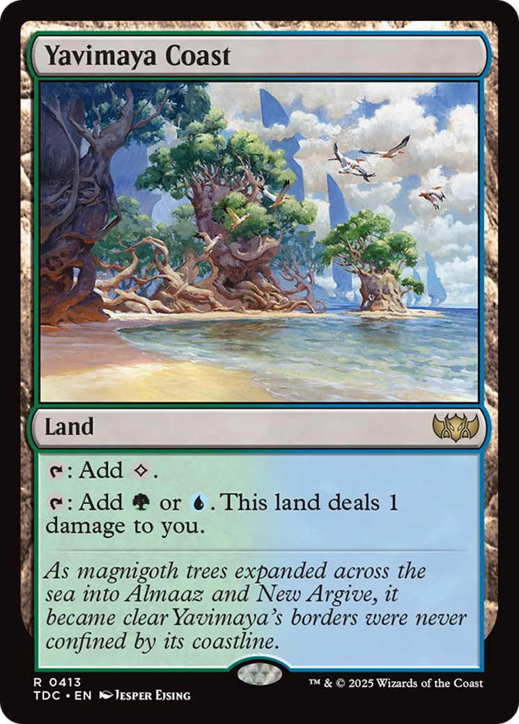 Yavimaya Coast [Tarkir: Dragonstorm Commander] | Pegasus Games WI