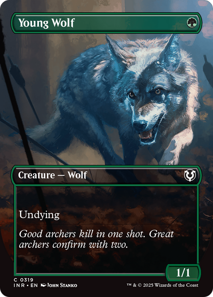 Young Wolf (Borderless) [Innistrad Remastered] | Pegasus Games WI