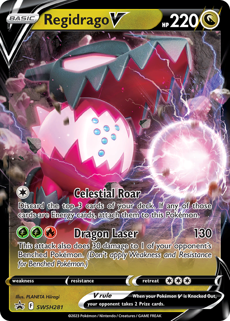 Regidrago V (SWSH281) (Jumbo Card) [Sword & Shield: Black Star Promos] | Pegasus Games WI