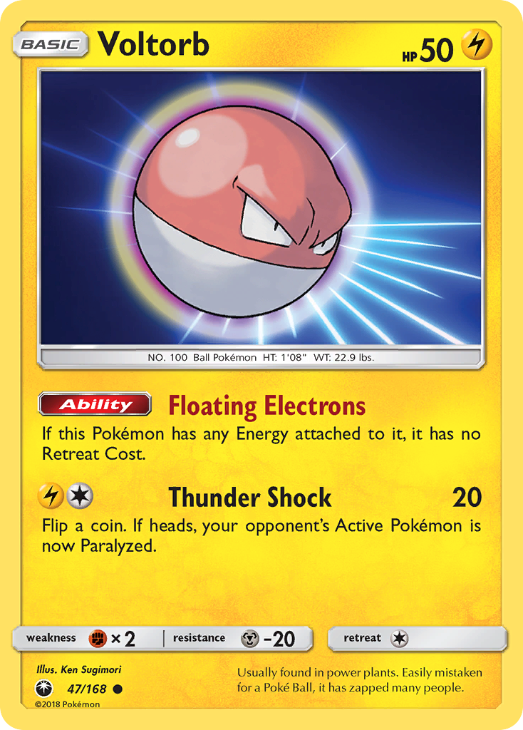 Voltorb (47/168) [Sun & Moon: Celestial Storm] | Pegasus Games WI