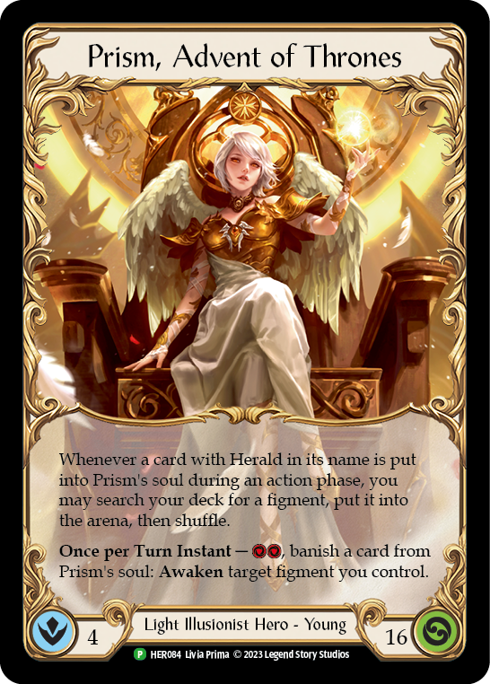 Prism, Advent of Thrones [HER084] (Promo)  Cold Foil | Pegasus Games WI