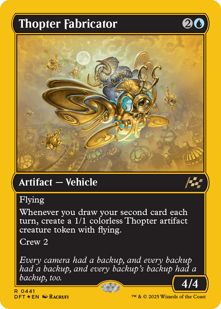 Thopter Fabricator (First-Place Foil) [Aetherdrift] | Pegasus Games WI