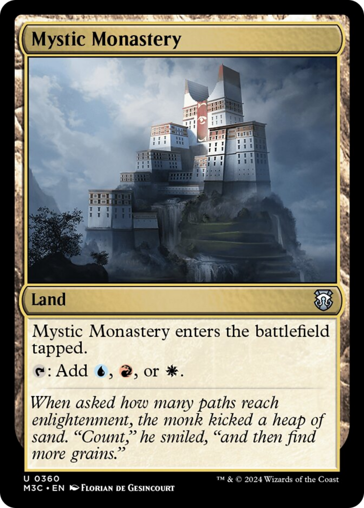 Mystic Monastery (Ripple Foil) [Modern Horizons 3 Commander] | Pegasus Games WI