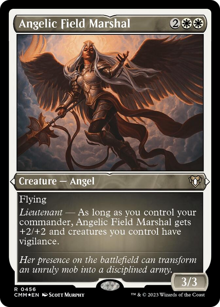 Angelic Field Marshal (Foil Etched) [Commander Masters] | Pegasus Games WI