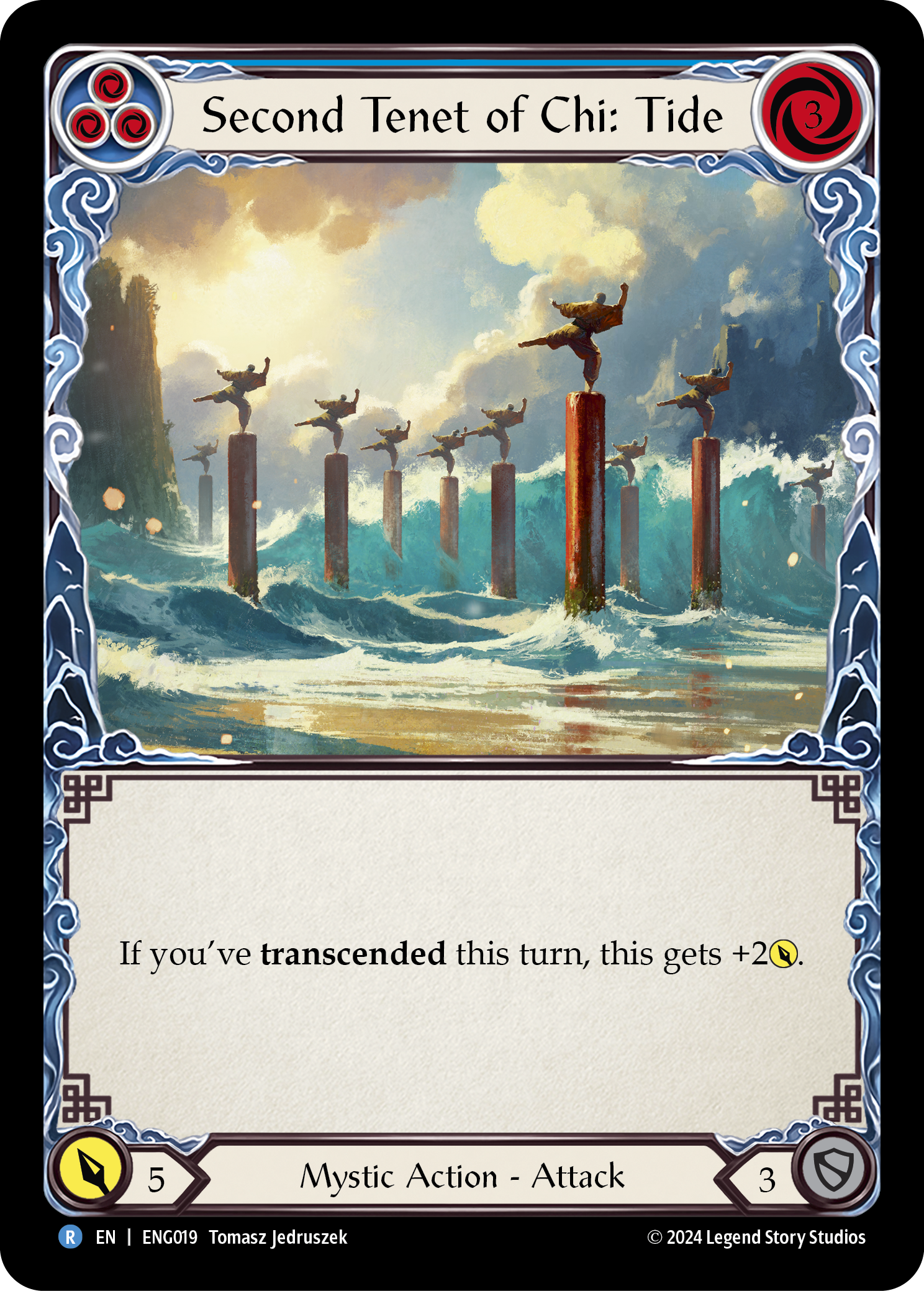 Second Tenet of Chi: Tide [ENG019] (Part the Mistveil Enigma Blitz Deck) | Pegasus Games WI