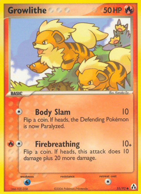 Growlithe (55/92) [EX: Legend Maker] | Pegasus Games WI