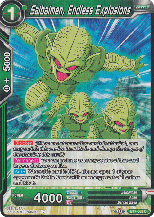 Saibaimen, Endless Explosions (Reprint) (BT7-068) [Battle Evolution Booster] | Pegasus Games WI