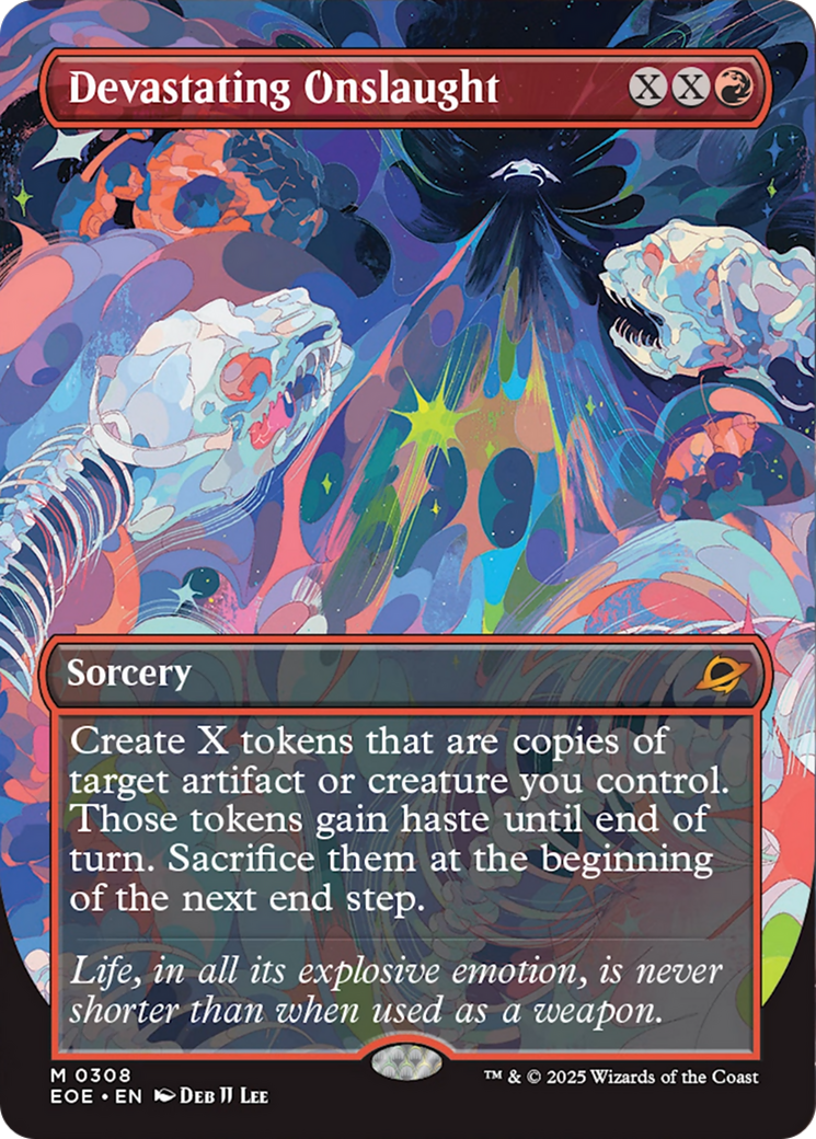 Devastating Onslaught (Borderless) [Edge of Eternities] | Pegasus Games WI