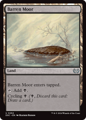 Barren Moor [Duskmourn: House of Horror Commander] | Pegasus Games WI