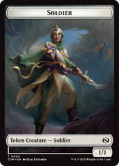 Solider (0004) // Solider (0005) Double-Sided Token [Tarkir: Dragonstorm Tokens] | Pegasus Games WI