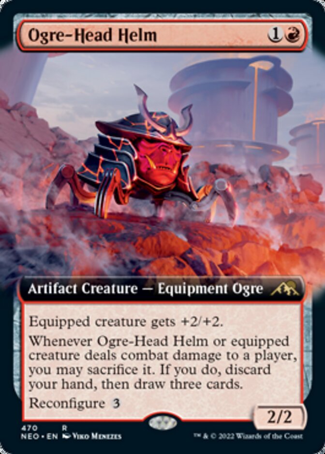 Ogre-Head Helm (Extended Art) [Kamigawa: Neon Dynasty] | Pegasus Games WI
