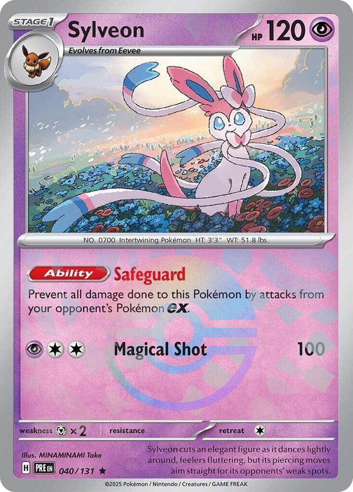Sylveon (040/131) (Poke Ball Pattern) [Scarlet & Violet: Prismatic Evolutions] | Pegasus Games WI