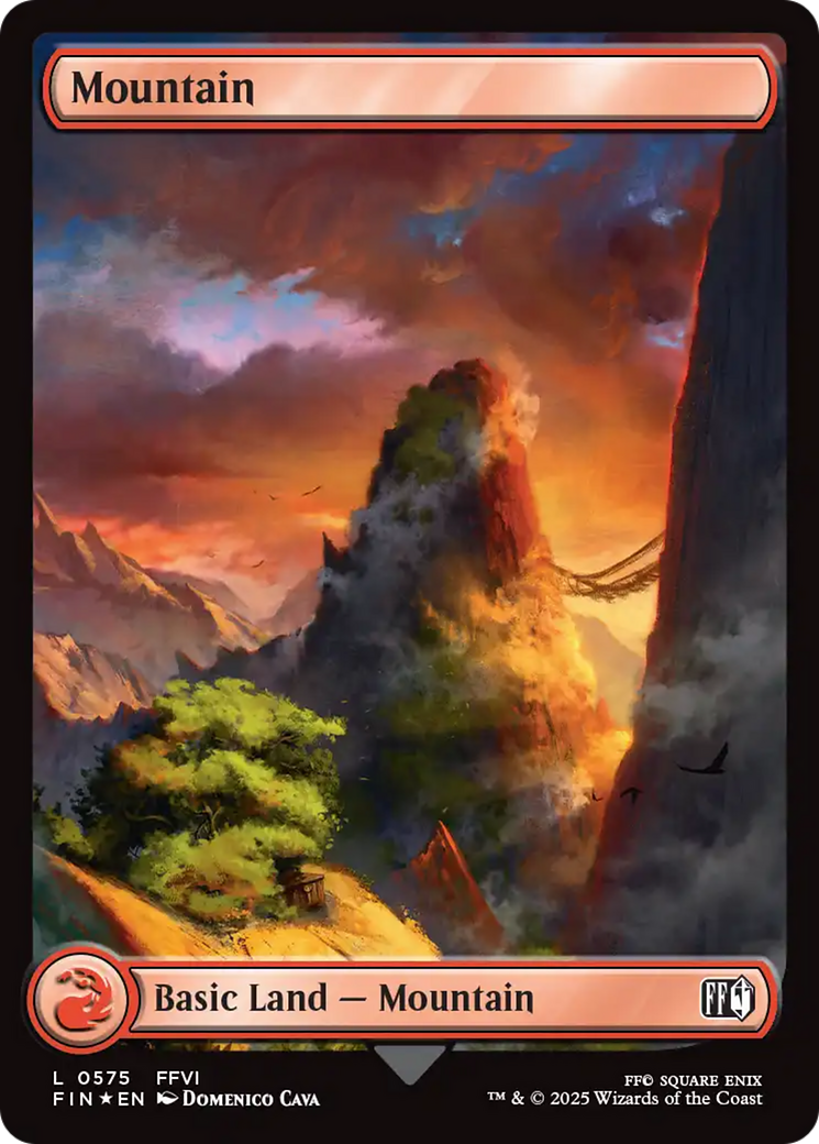 Mountain (0575) (Surge Foil) [FINAL FANTASY] | Pegasus Games WI