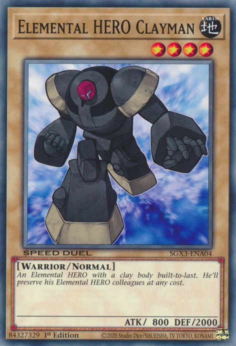 Elemental HERO Clayman [SGX3-ENA04] Common | Pegasus Games WI
