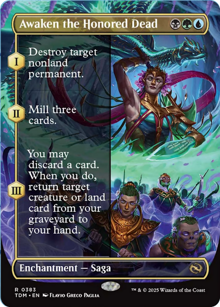 Awaken the Honored Dead (Borderless) [Tarkir: Dragonstorm] | Pegasus Games WI