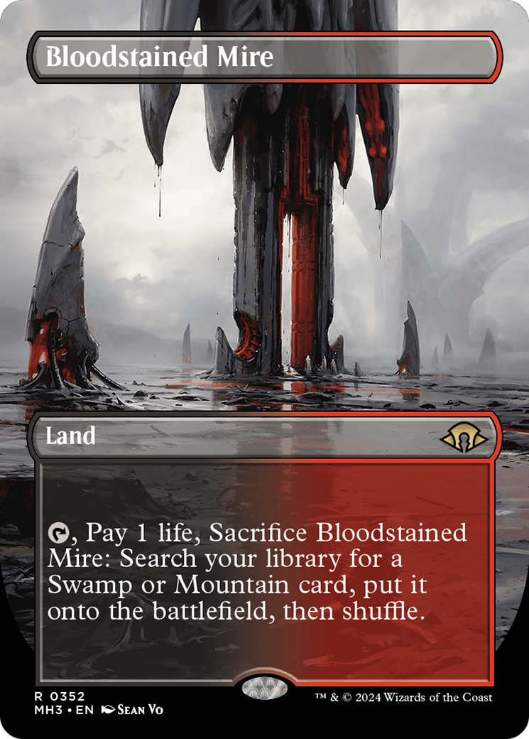Bloodstained Mire (Borderless) [Modern Horizons 3] | Pegasus Games WI