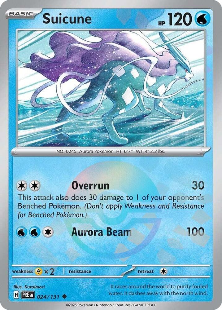 Suicune (024/131) (Poke Ball Pattern) [Scarlet & Violet: Prismatic Evolutions] | Pegasus Games WI