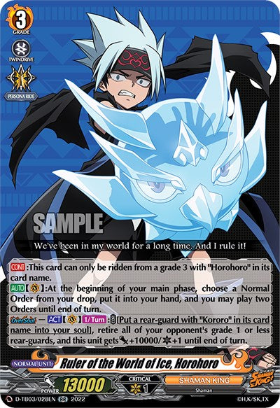 Ruler of the World of Ice, Horohoro (D-TB03/028EN) [Shaman King] | Pegasus Games WI