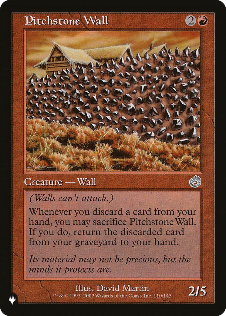 Pitchstone Wall [The List] | Pegasus Games WI