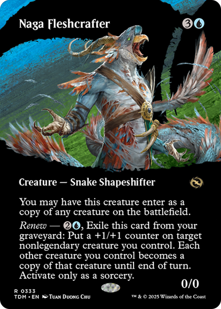 Naga Fleshcrafter (Borderless) [Tarkir: Dragonstorm] | Pegasus Games WI