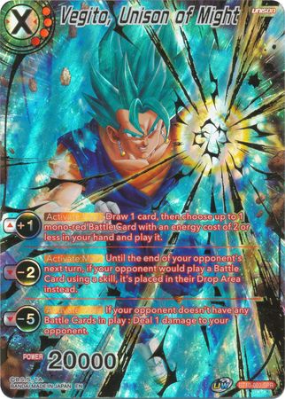 Vegito, Unison of Might (SPR) (BT10-003) [Rise of the Unison Warrior 2nd Edition] | Pegasus Games WI