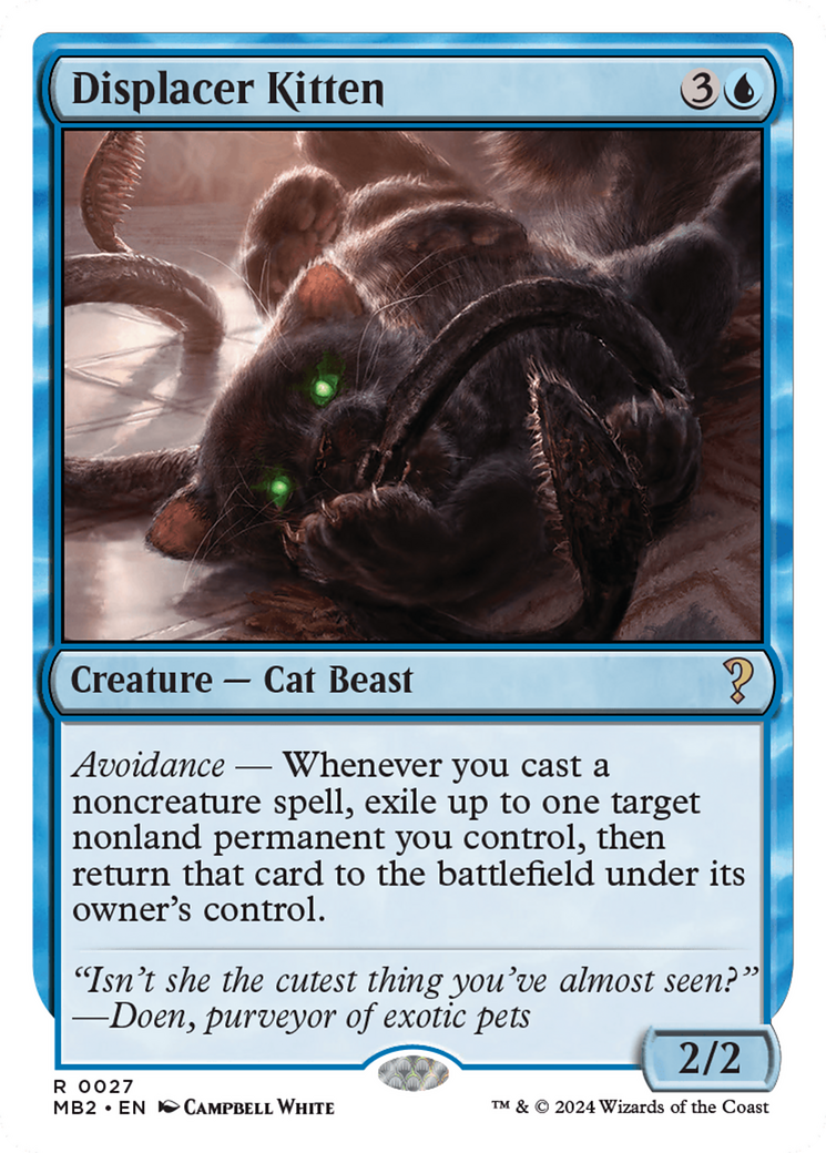 Displacer Kitten (White Border) [Mystery Booster 2] | Pegasus Games WI