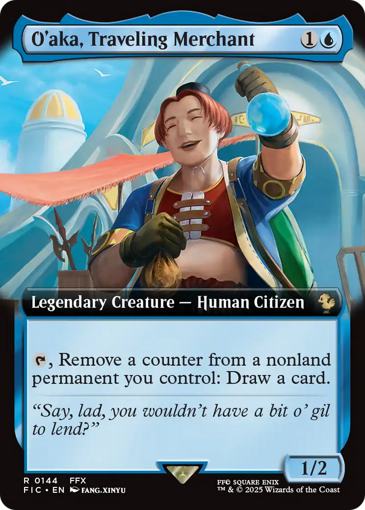 O'aka, Traveling Merchant (Extended Art) [FINAL FANTASY Commander] | Pegasus Games WI