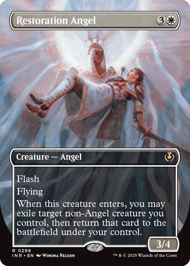 Restoration Angel (Borderless) [Innistrad Remastered] | Pegasus Games WI