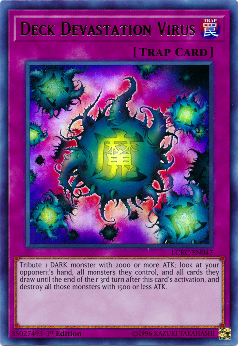 Deck Devastation Virus [LCKC-EN047] Ultra Rare | Pegasus Games WI
