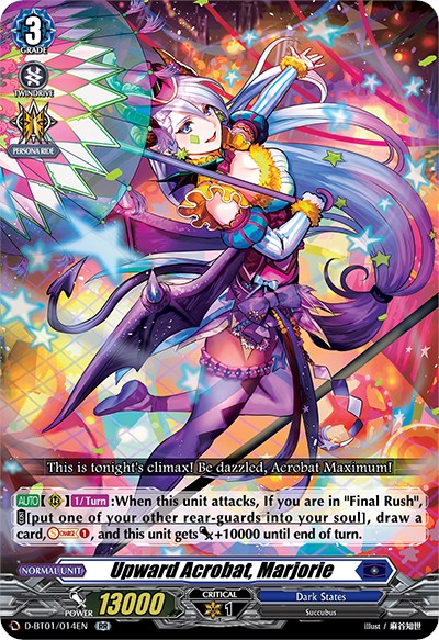 Upward Acrobat, Marjorie (D-BT01/014EN) [Genesis of the Five Greats] | Pegasus Games WI