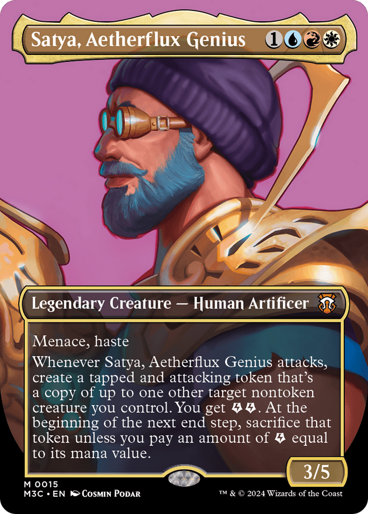 Satya, Aetherflux Genius (Borderless) [Modern Horizons 3 Commander] | Pegasus Games WI