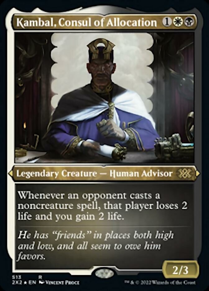 Kambal, Consul of Allocation (Foil Etched) [Double Masters 2022] | Pegasus Games WI