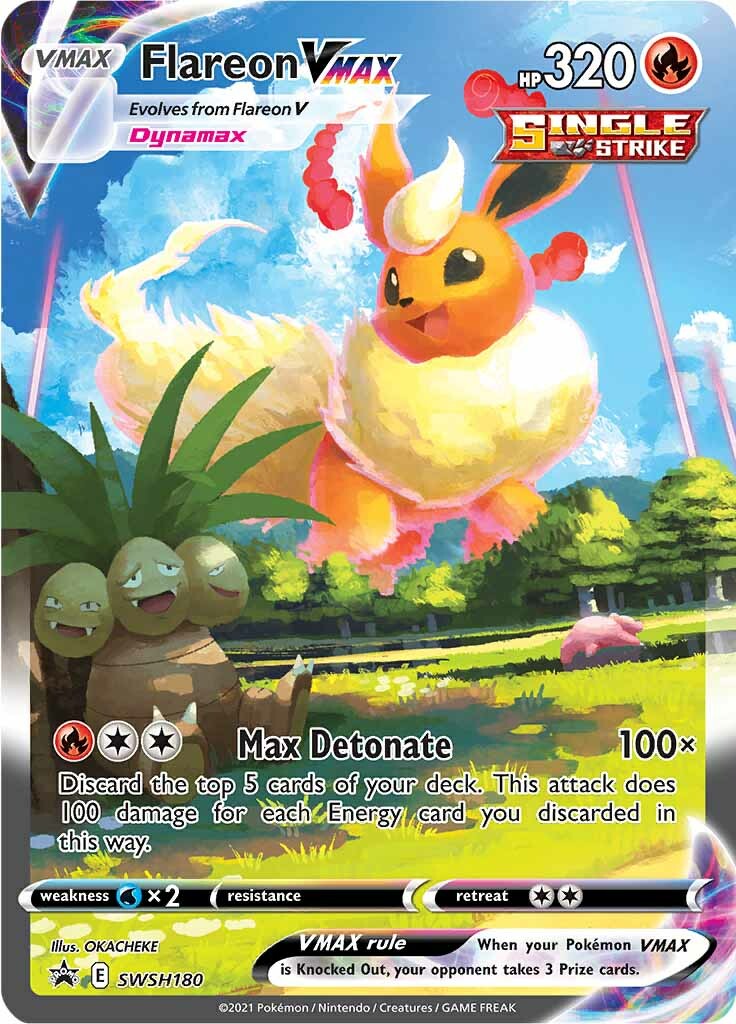 Flareon VMAX (SWSH180) [Sword & Shield: Black Star Promos] | Pegasus Games WI