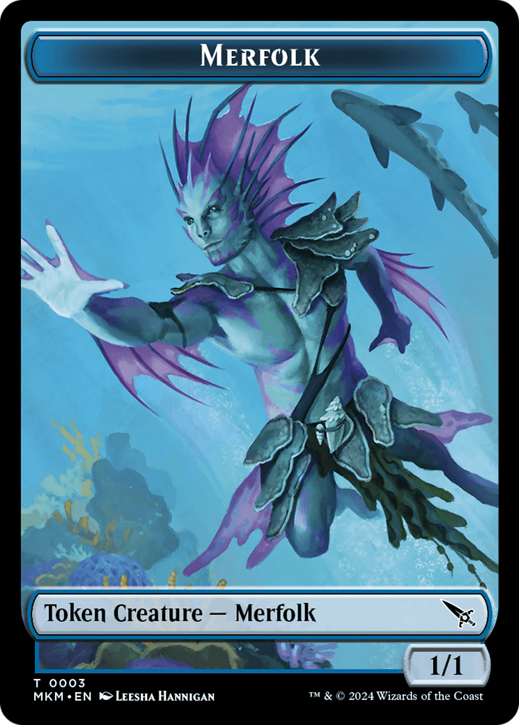 Merfolk Token [Murders at Karlov Manor Tokens] | Pegasus Games WI