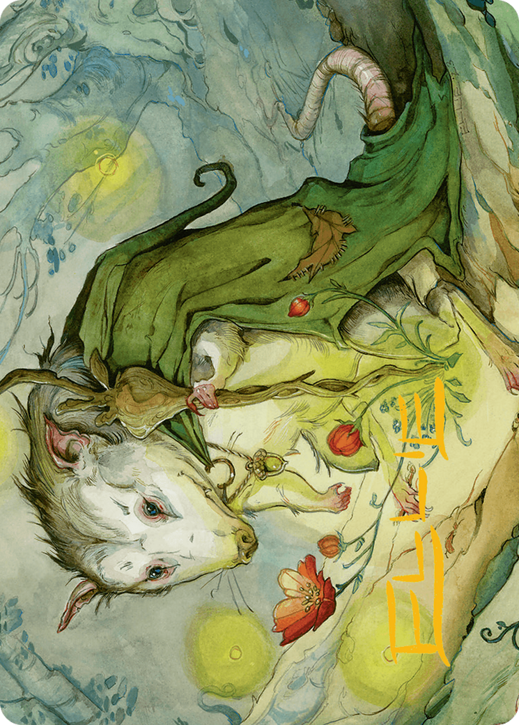 Tender Wildguide Art Card (Gold-Stamped Signature) [Bloomburrow Art Series] | Pegasus Games WI