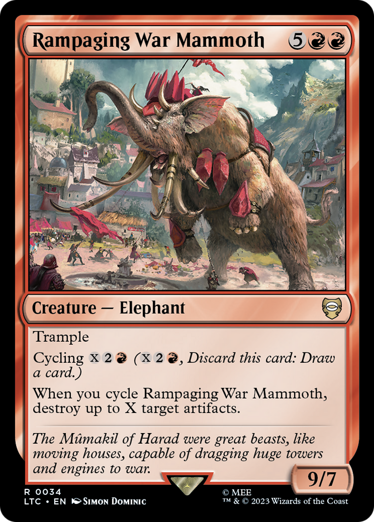 Rampaging War Mammoth [The Lord of the Rings: Tales of Middle-Earth Commander] | Pegasus Games WI