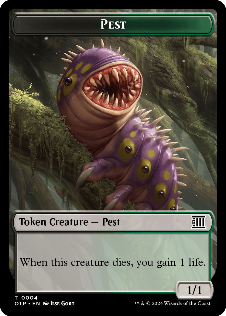 Pest // Plot Double-Sided Token [Outlaws of Thunder Junction Tokens] | Pegasus Games WI