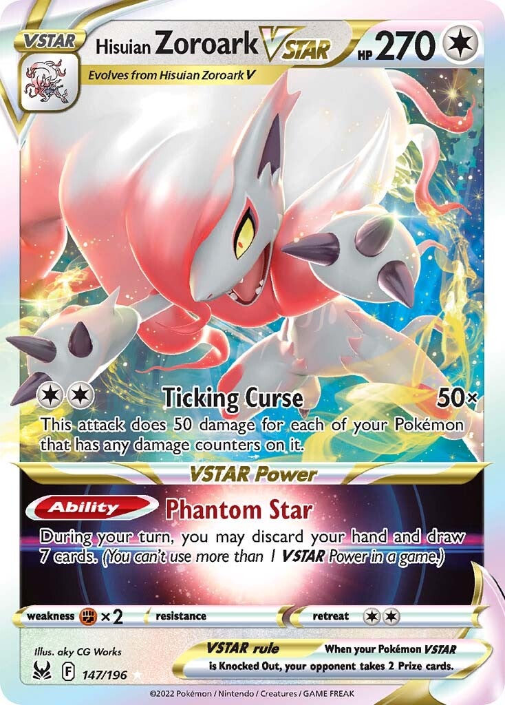 Hisuian Zoroark VSTAR (147/196) [Sword & Shield: Lost Origin] | Pegasus Games WI