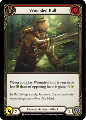 Wounded Bull (Red) [U-WTR200] (Welcome to Rathe Unlimited)  Unlimited Rainbow Foil | Pegasus Games WI