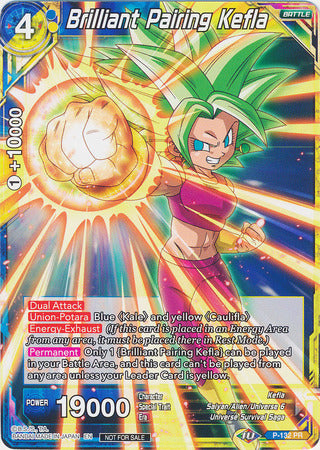 Brilliant Pairing Kefla (Shop Tournament: Assault of Saiyans) (P-132) [Promotion Cards] | Pegasus Games WI