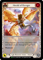 Herald of Ravages (Red) (Extended Art) [LGS153] (Promo)  Rainbow Foil | Pegasus Games WI