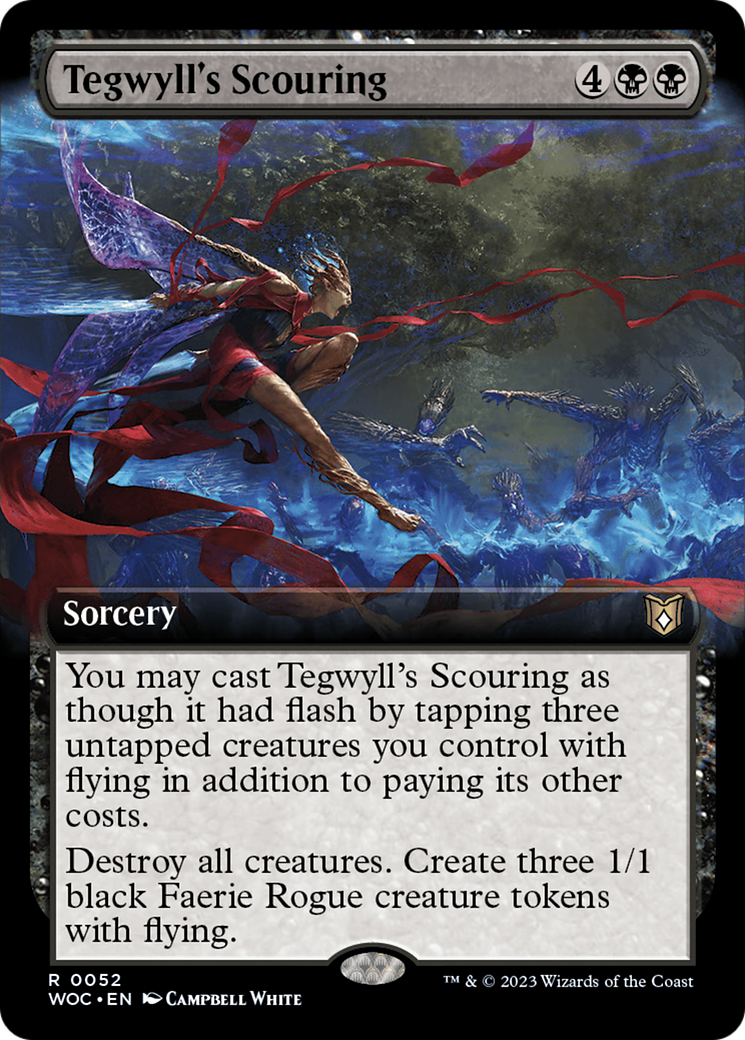 Tegwyll's Scouring (Extended Art) [Wilds of Eldraine Commander] | Pegasus Games WI